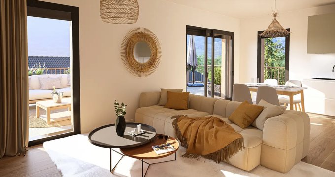 Achat / Vente appartement neuf Saint-Alban-Leysse quartier résidentiel au pied des Bauges (73230) - Réf. 13693