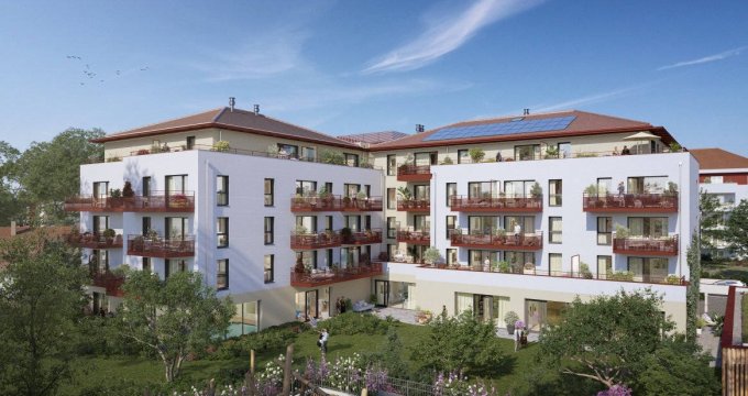 Achat / Vente appartement neuf Sciez résidence senior LMNP à 8 min du Lac Léman (74140) - Réf. 8515
