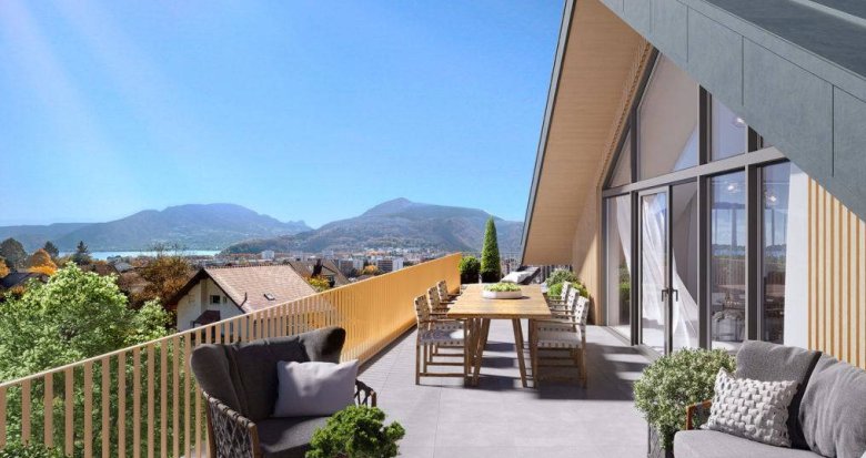 Achat / Vente appartement neuf Annecy-le-Vieux à 10 minutes à vélo du lac (74940) - Réf. 11786