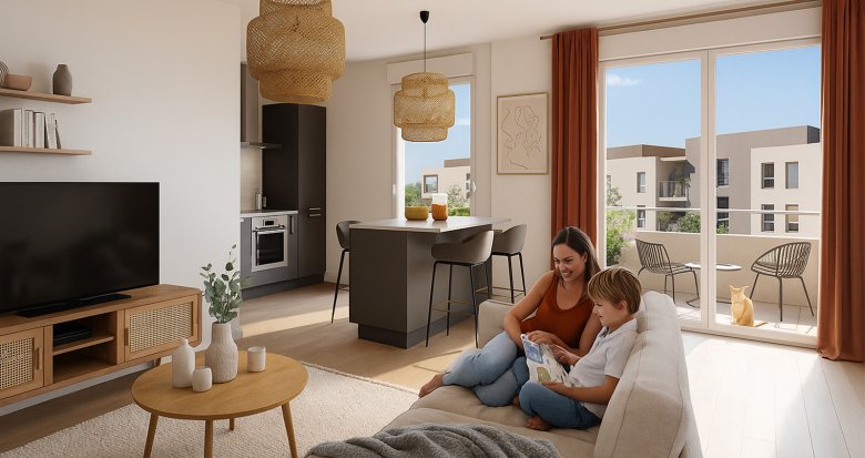 Achat / Vente appartement neuf Bourg-en-Bresse secteur résidentiel proche centre et gare (01000) - Réf. 13387