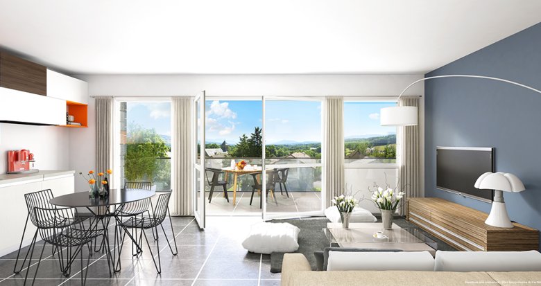 Achat / Vente appartement neuf Copponex proche Genève (74350) - Réf. 1424