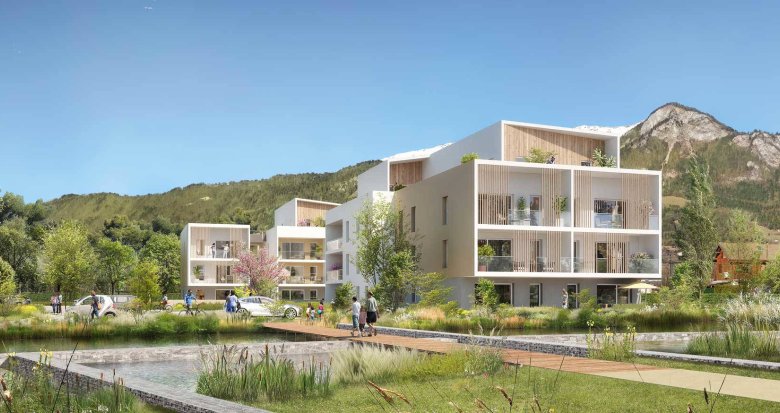 Achat / Vente appartement neuf Marnaz avec vue dégagée sur les montagnes (74460) - Réf. 12356