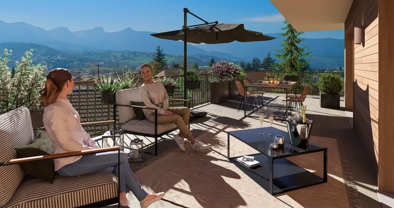 Achat / Vente appartement neuf Saint-Alban-Leysse quartier résidentiel au pied des Bauges (73230) - Réf. 13693