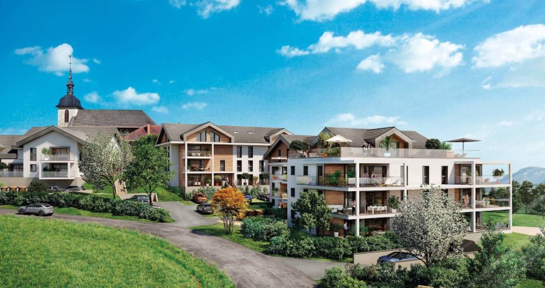 Achat / Vente appartement neuf Saint-Martin-Bellevue vue sur la chaîne des Aravis (74570) - Réf. 11581