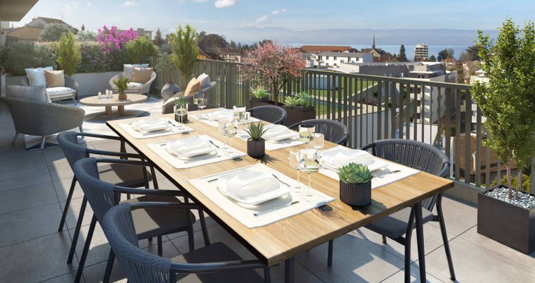 Achat / Vente appartement neuf Thonon-les-Bains à 15 min à pied des rives du lac Léman (74200) - Réf. 9189