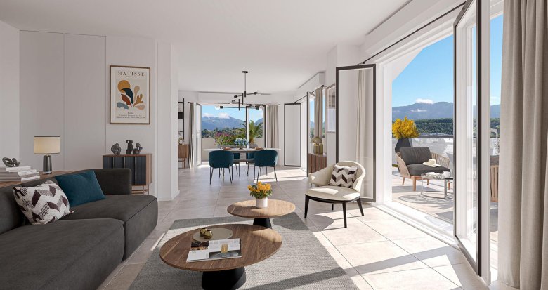 Achat / Vente appartement neuf Thonon-les-Bains vue sur les montagnes en cœur de ville (74200) - Réf. 13359