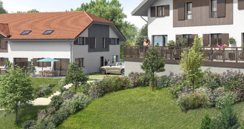 Achat / Vente appartement neuf Hauteville-sur-Fier à 25 min de la gare d’Annecy (74150) - Réf. 12591